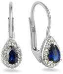 Heratis Forever Arany fülbevalók zafírral és gyémántokkal Valora 0.100 ct IZBR100ANHR