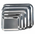  Tálca szögletes rozsdamentes acél krómozott 35 x 28 cm (1605SIS003) - papir-bolt