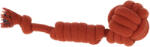 Albert Kerbl Játék kötélből - labda kötélen, rozsdabarna, 27 cm, pamut
