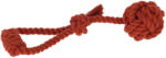 Albert Kerbl Játék kötélből - labda hurkon, rozsdabarna, 34 cm, pamut