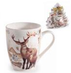 AFI Szarvasos / rókás karácsonyi porcelán bögre - 300 ml - desing csomagolásban (IMO-AFI-721427SZARVAS-ROKA)