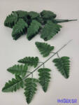 Zöld 7 leveles páfrány ág 42 cm