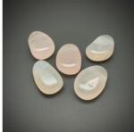 R. M. ékszer Átfúrt Kalcedon pink csepp medál 25/30mm (022341)