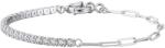 BeSpecial Bratara tennis argint 925 placata cu rodiu cu zirconiu, 18 cm, 3 mm (BRR88)