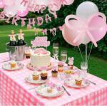 SUNBEAUTY Set decoratiuni SUNBEAUTY pentru ziua de nastere , 96 piese, baloane cu fundite, fete de masa, bannere, petrecere fete, balon cu papion (b0dm1vxsbs)