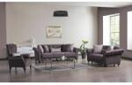  Set 3+2+1 Ibiza Lada Depozitare Tapitat Catifea Gri (C2586) Canapea