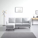  Coltar Hyperion Reversibil Stanga Dreapta 193x86x136 cm Stofa Gri (cod AF 2433-17) (C478) Canapea