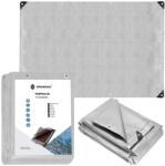  Springos vízálló Takaróponyva 4x6m 210g/m2, UV védelemmel ellátott - Szürke (SPRI-GA2143)