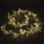 EMOS LED fagyöngy fényfüzér dekoráció, időzítős, elemről működő (150 cm) meleg fehér (DCTW27)