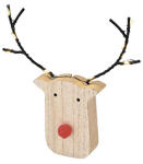 EMOS Világító karácsonyi fa rénszarvas, elemről működő, 16 cm, meleg fehér, időzítővel (DCWW42)