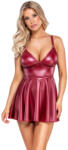 Cottelli Collection Matte Look Mini Dress 2719185 Red XL