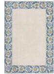 Flair Rugs Covor albastru-fildeș țesut manual din amestesc de lână 160x230 cm Myla Floral Frame - Flair Rugs Covor
