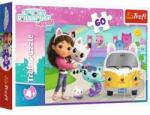 Trefl Trefl: Gabi babaháza, Gabi és cicái - 60 darabos puzzle (17415) - ejatekok
