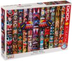 EUROGRAPHICS Puzzle Eurographics din 1000 de piese - Totemuri canadiene (60005349) Puzzle
