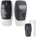  Mercedes 2 gombos smart kulcsház fekete (ME000046)