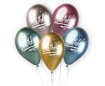  Happy Birthday Shiny léggömb, lufi 5 db-os 13 inch (33 cm) (MLG341560) - kreativjatek