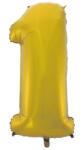 Számok Arany 1-es Gold Mat szám fólia lufi 92 cm (MLG106442)