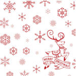 FATO Sztár karácsonyi szalvéta Christmas Deer White 2 rétegű 38x38cm 40 szál/csomag - shopbazis