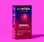 CONTROL - bordázott, pontozott óvszer (12 db)