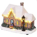  LED karácsonyi világító templom, DCLW14, beltérre, meleg fehér 3XAA, nem tartozék! Már csak a Lehel utcai üzletben! (DCLW14TEMPLOM3XAA)