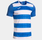 Joma EUROPA VI SHORT SLEEVE T-SHIRT dressz / póló azúrkék fehér 2XL