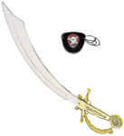 Widmann Kalóz szablya szemfedővel - 47 cm - műanyag (MOL-3082P)