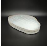 R. M. ékszer Nagyméretű kagyló ékszertartó doboz fehér-krém díszdoboz 23 cm (026039)