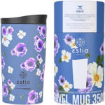 Estia Home Art Travel Mug Save The Aegean Reciclabil Pahar Termos Oțel inoxidabil Fără BPA 350ml Garden Blue 01-20439 (01-20439)