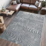 Heinner Covor, model in relief, Wave, 160x230 GRI (HR-WAVRUG160-GRI) - shoppix Covor