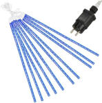 SPRINGOS Jégcsap fényfüzér 480 Led-el, 10db hulló hó, meteoreső hatással, kék (CL1210)