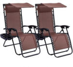 Timeless Tools Zéró gravitáció szék napellenzővel és pohártartóval 2db (HOP1001529-3)