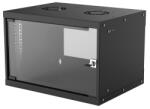 Intellinet 714143 6U falra szerelhető rack 54/40 fekete lapos (714143) (714143)