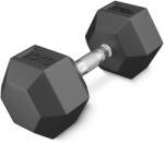 4FIZJO HEX gumírozott súlyzó 20 KG fekete