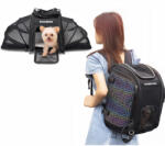 ROCKBROS kerékpáros szállítótáska macskáknak és kutyáknak fekete