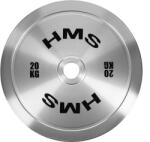 HMS Kalibrált acél olimpiai súlytárcsa HMS TOS 20 KG fekete|szürke Súlytárcsa