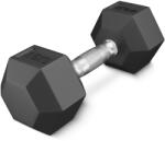 4FIZJO HEX gumírozott súlyzó 7, 5 KG fekete