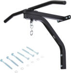 HOMCOM falra szerelhető bokszzsák-akasztó, húzódzkodó rúd fekete