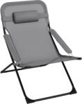 OUTSUNNY összecsukható kültéri szék, fekete és szürke színes
