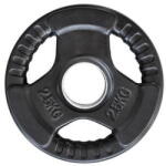 HMS Olimpiai súlytárcsa gumiborítással TOK 2, 5 KG fehér|fekete Súlytárcsa