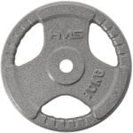 HMS Hammertone súlytárcsa fogantyúkkal HMS THM 10 szürke Súlytárcsa