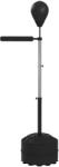 SPORTNOW Rúgólabda forgó rúddal és állítható magassággal 1, 6-2 m fekete fekete