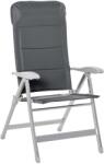 OUTSUNNY Összecsukható Horgászszék Karfákkal és Állítható Háttámlával, Szürke szürke