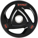 HMS Gumibevonatos olimpiai súlytárcsa HMS TOX 10 fekete|vörös Súlytárcsa