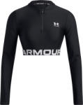 Under Armour Heat Gear Rib 1/4 Zip női edzőfelső M fekete
