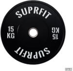 SUPRFIT Econ súlytárcsa fehér logóval (szimpla) 15 kg fekete Súlytárcsa