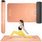 4FIZJO fitnesz szőnyeg Velúr 1, 5 mm narancssárga