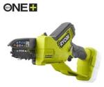 RYOBI RY18PSX10A-0 18V One Plus szénkefementes 10cm-es mini ágvágó láncfűrész, akkumulátor és töltő nélkül (RYOBI_5133005433) (RYOBI_5133005433)