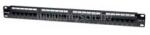 Manhattan Patch panel - CAT6 UTP patch panel, 24 portos, 1U, Fekete (MANHATTAN_520959) (MANHATTAN_520959)