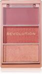 Makeup Revolution Blush Icon Palette arcpirosító paletta árnyalat Aura Points Rose 9.8 g