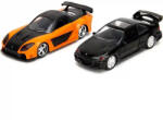 Jada Toys - Halálos iramban: Heist Honda Civic EJ1 és Han's Mazda RX-7 2db-os fém játékautó szett 13cm (9334249314R00) - jatekbirodalom